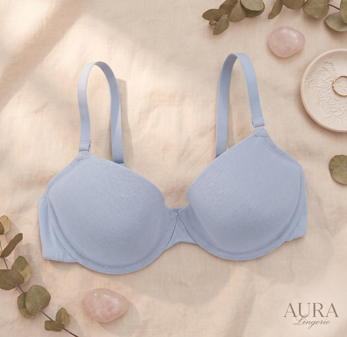 PRIMARK T-Shirt Bra (Brassieres) (Pack of 1) SIZE-32DD (Dark Sky Blue)