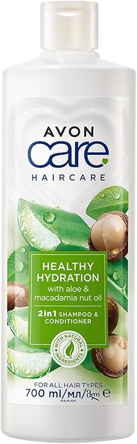 AVON Care Healthy Hydration (Aloe & Macadamia Nut Oil ) 2in1 Shampoo & Conditioner 700ml