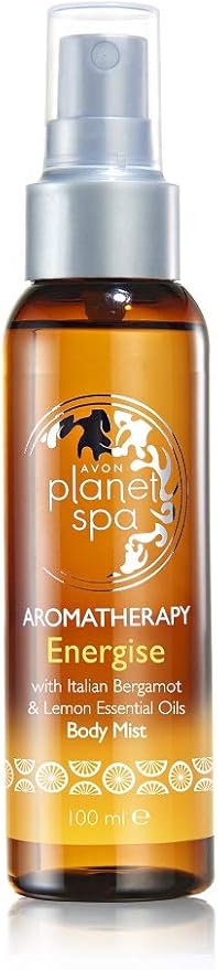 AVON Planet Spa Aromatherapy Energies Body Mist Spray (Italian Bergamot & Lemon Essential Oils) 100ml
