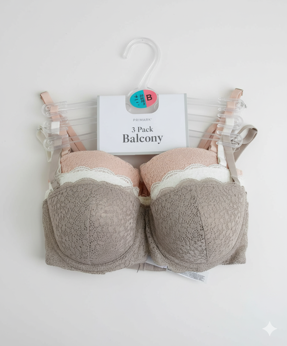 PRIMARK Bra (Brassieres) (Pack of 1 & Pack of 3) SIZE 32-B