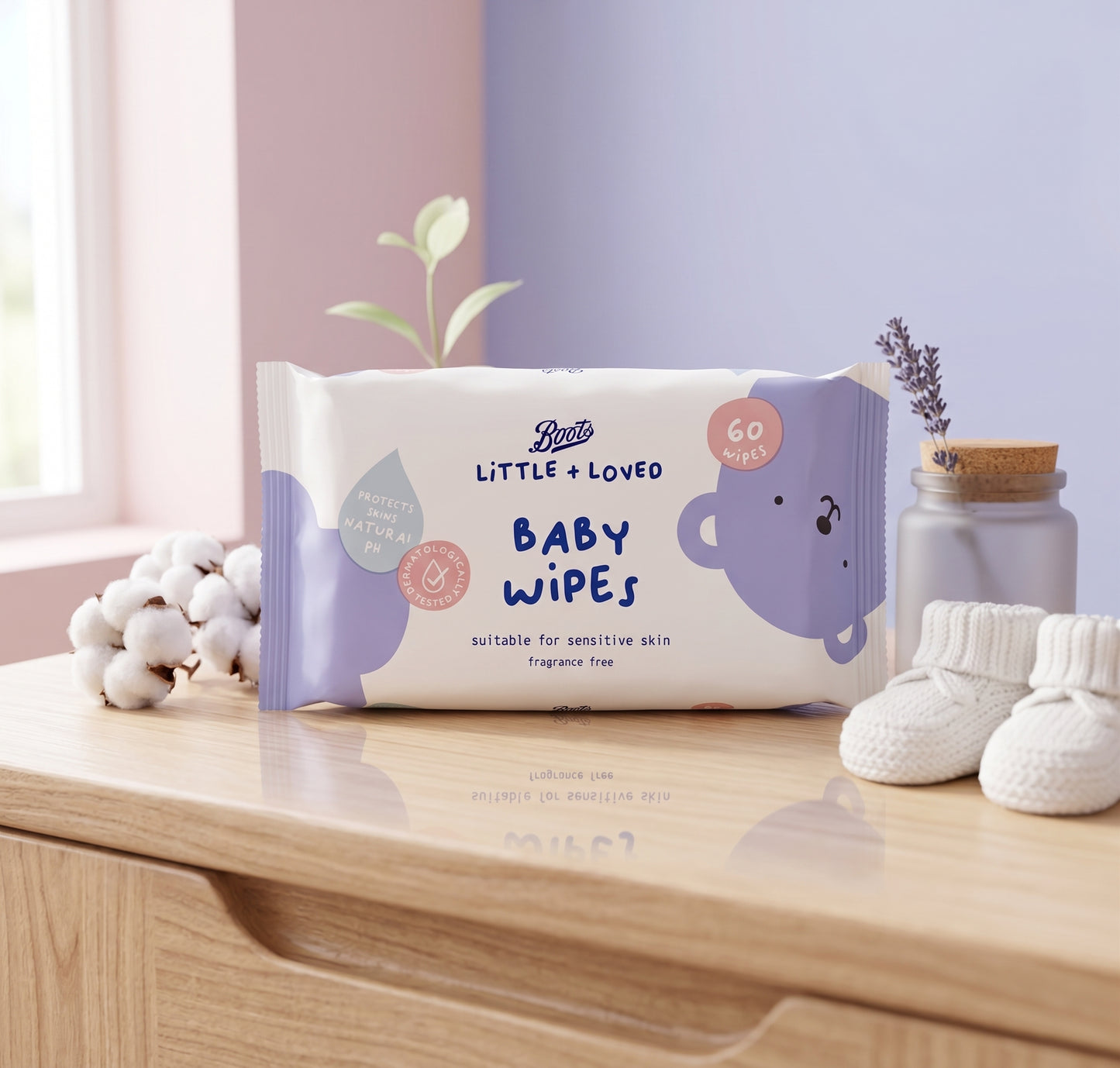 Boots Little + Loved Baby Wipes (Fragrance Free)
