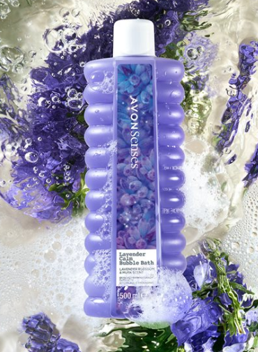 Avon Sense Lavender Calm Bubble Bath (Lavender Blossom & Musk Scent) 1-Litre (1000ml)