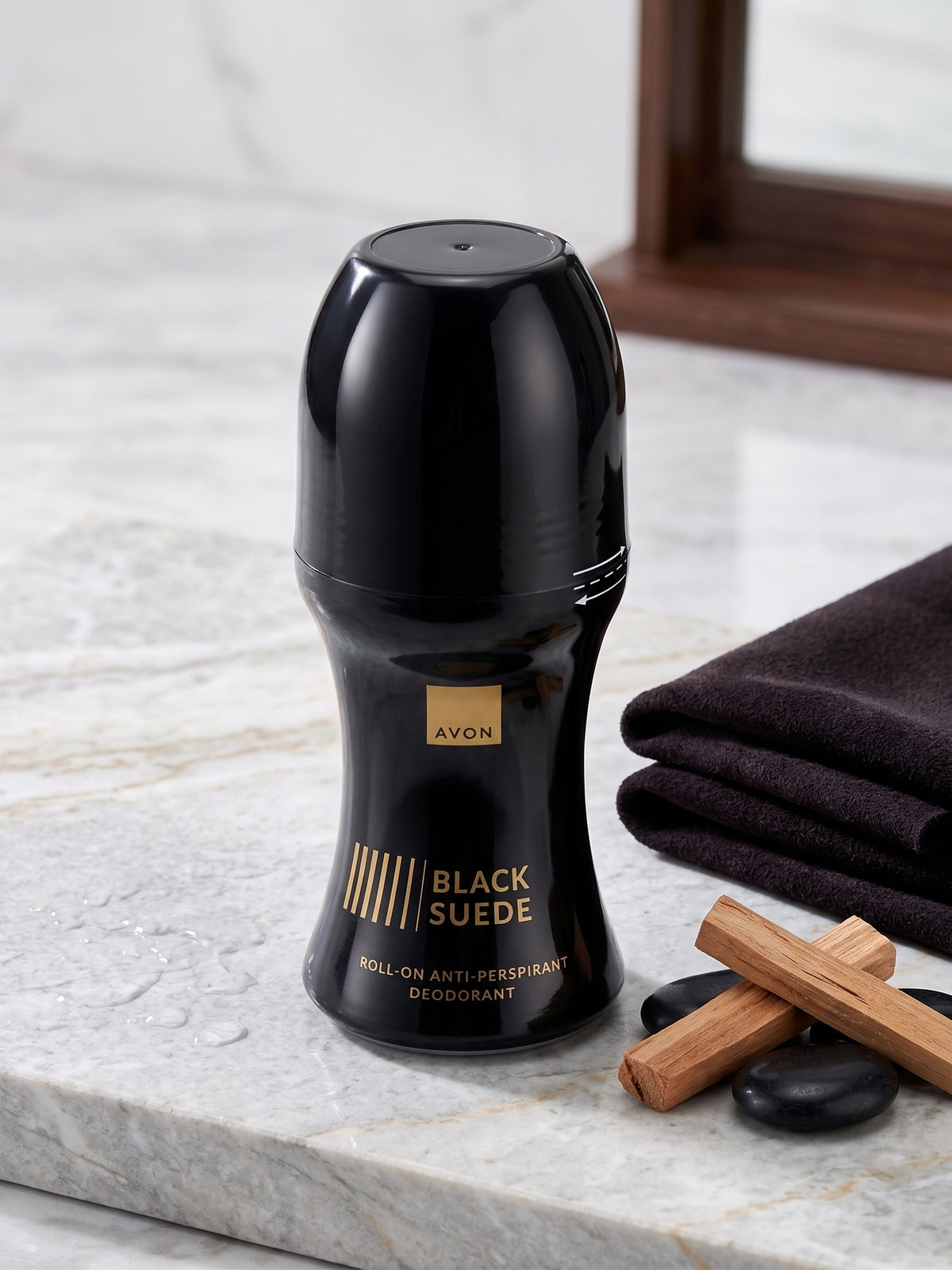 AVON Black Suede Roll-On Anti-Perspirant Deodorant For Him - 50ml