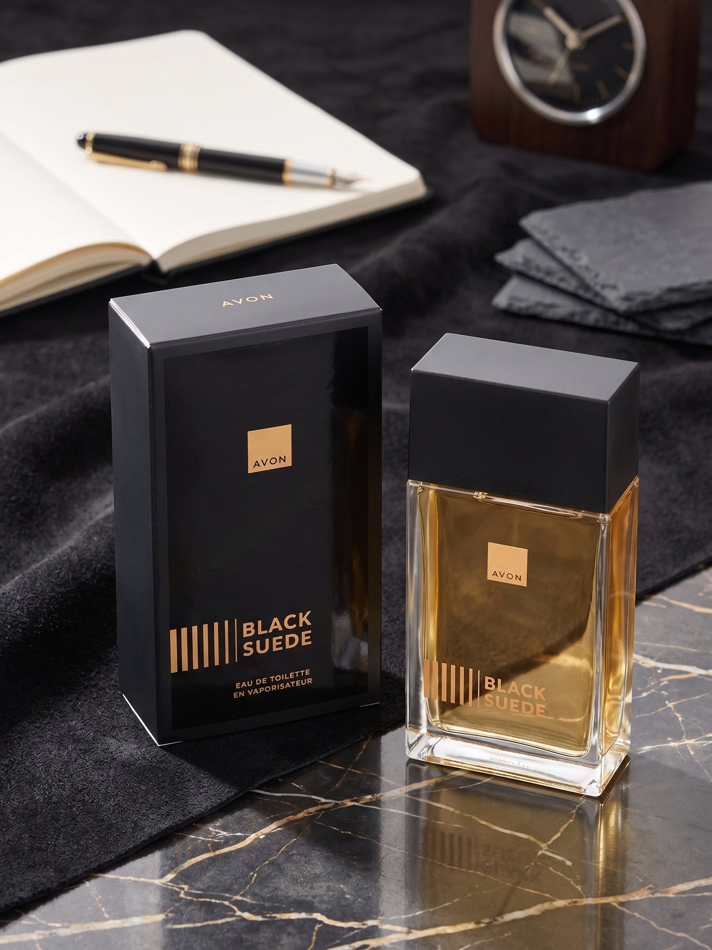 AVON BLACK SUEDE EAU De Toilette perfume for men 100ml