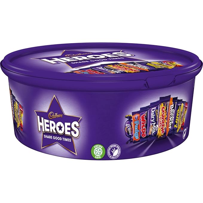 Cadbury Heroes Assorted Chocolate Tub 550g (Gift Pack)