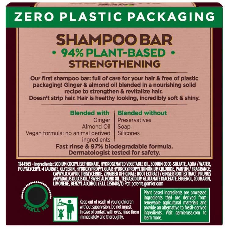 Garnier Ultimate Blends Ginger Recovery Strengthening Shampoo Bar 60g
