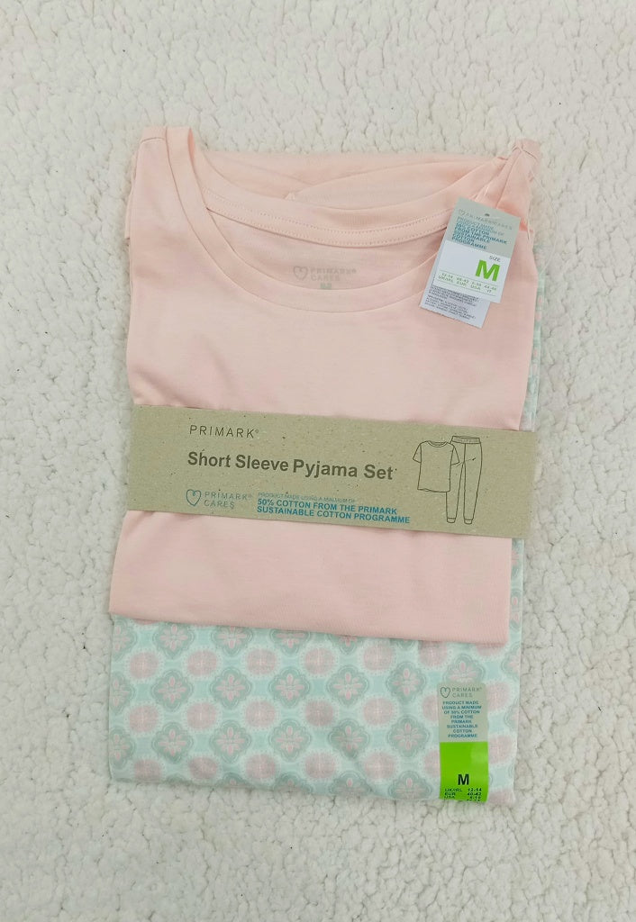 PRIMARK Short Sleeve Pyjama Sets (PJ Set) SIZE (Medium)