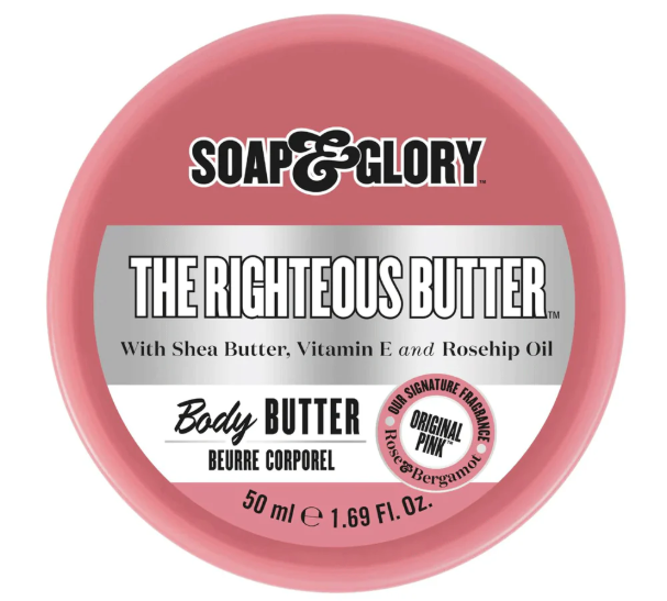Soap & Glory RIGHTIOUS BUTTER Body Moisturizer for Dry Skin 50ml