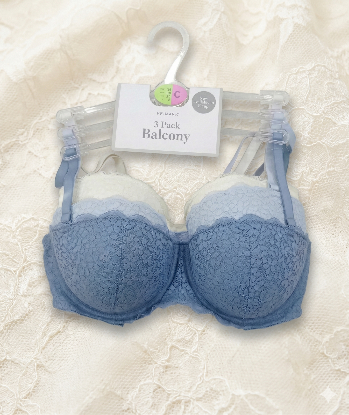 PRIMARK Bra (Brassieres) (Pack of 1 & Pack of 3) SIZE 34-C