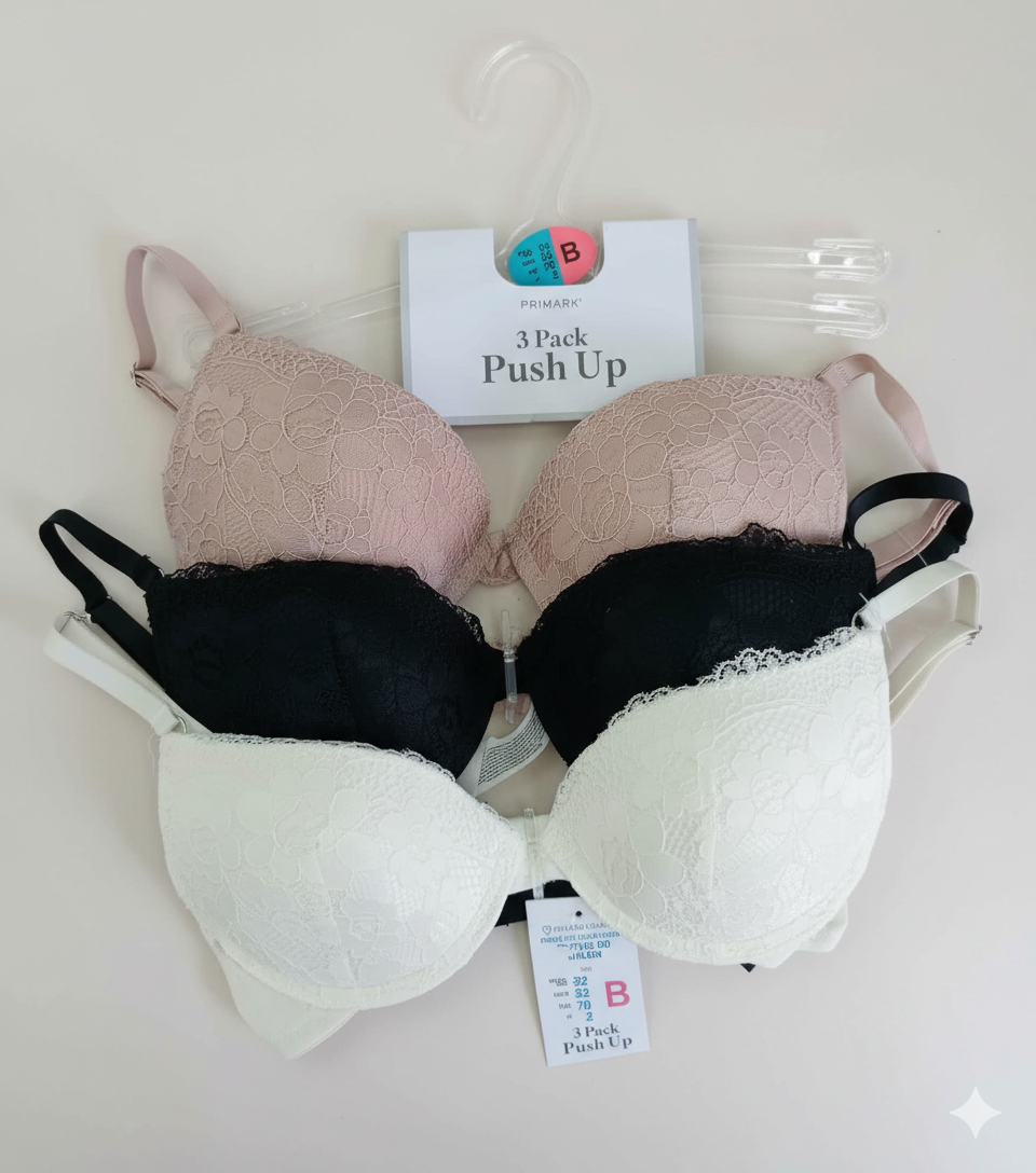 PRIMARK Bra (Brassieres) (Pack of 1 & Pack of 3) SIZE 32-B