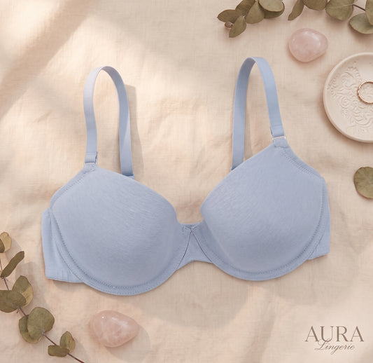 PRIMARK T-Shirt Bra (Brassieres) (Pack of 1) SIZE-32DD (Dark Sky Blue)