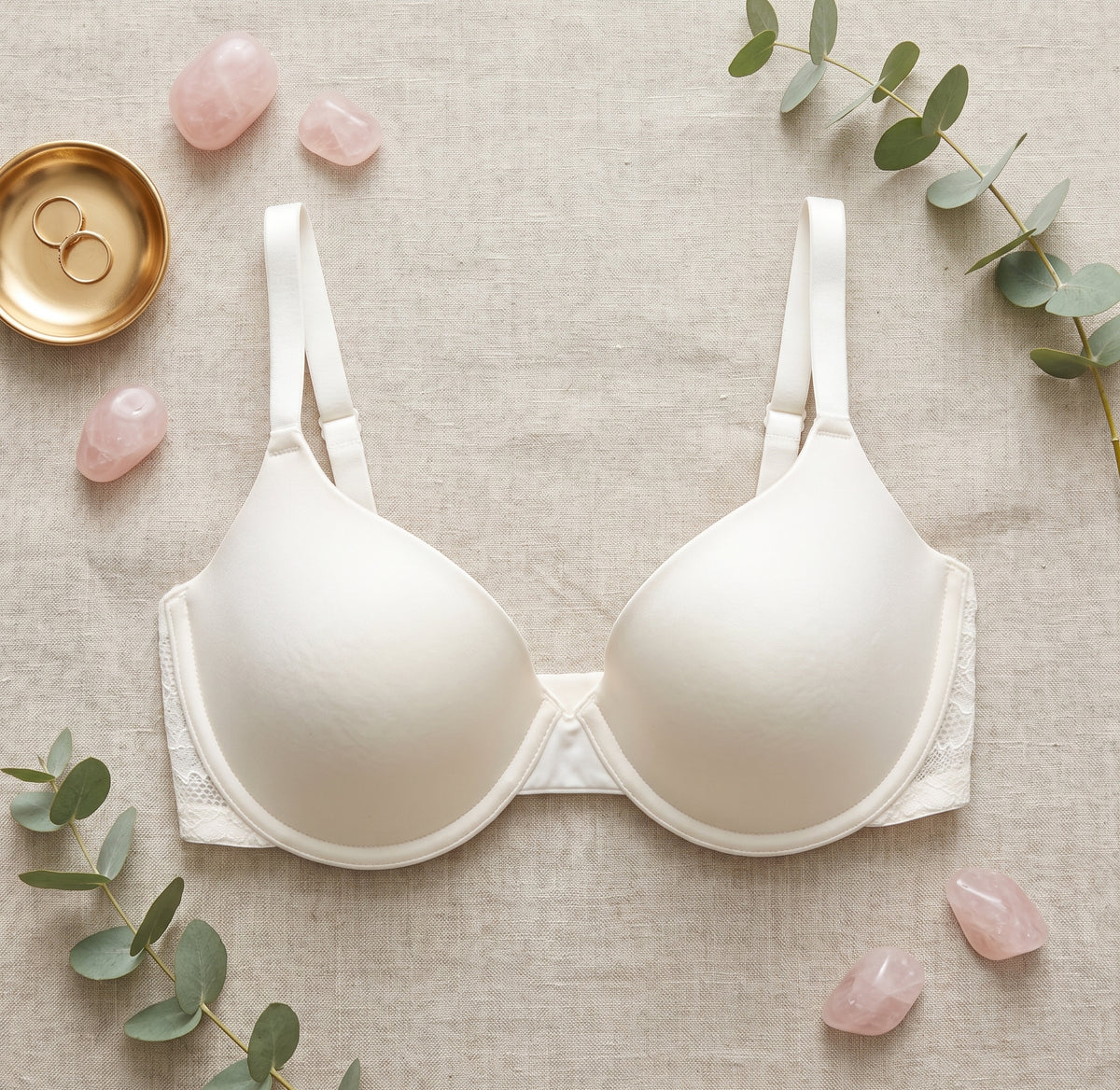 PRIMARK T-Shirt Bra (Brassieres) (Pack of 1) SIZE-32DD (White)
