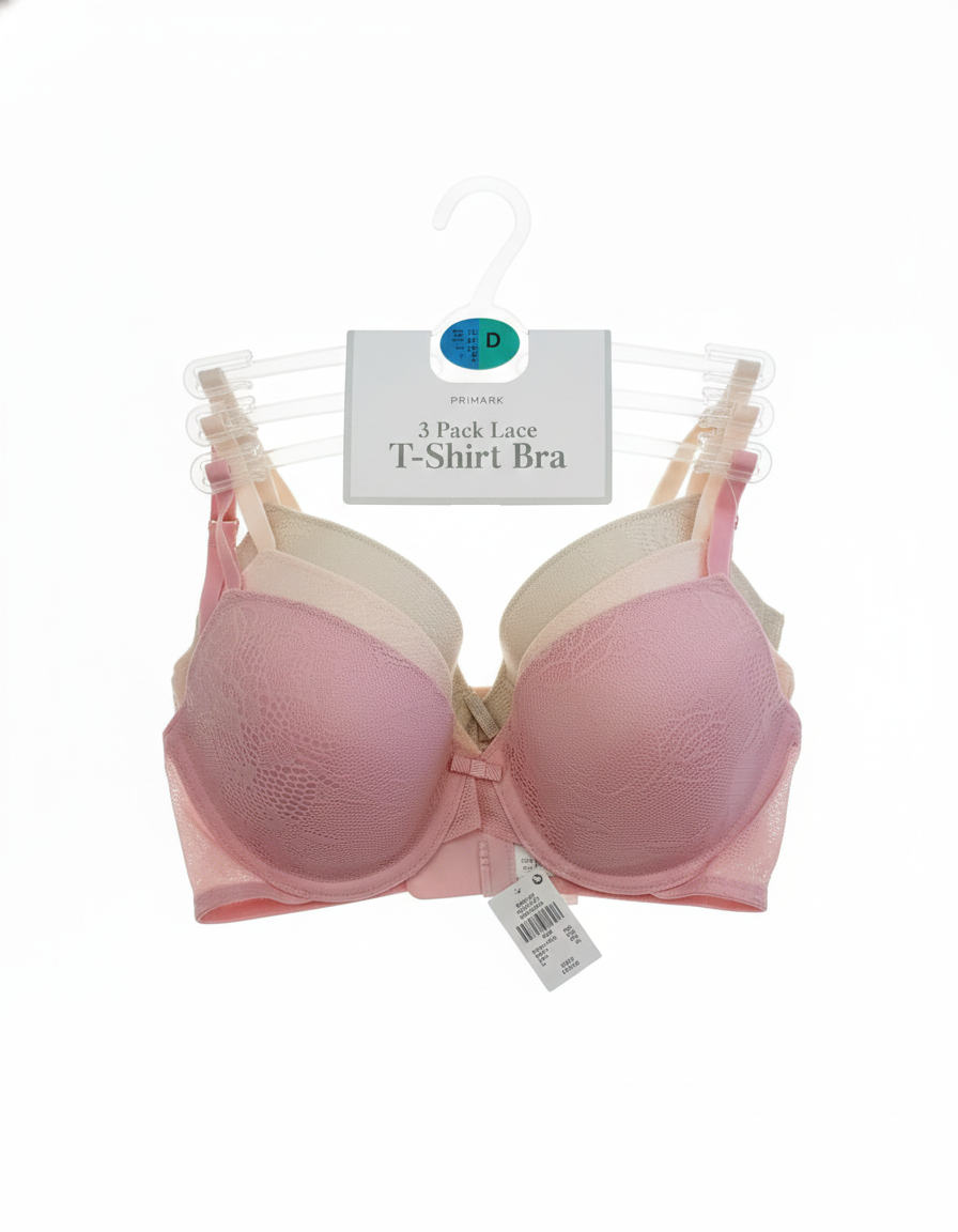 PRIMARK Bra (Brassieres) (Pack of 1 & Pack of 3) SIZE 32-D & 32DD