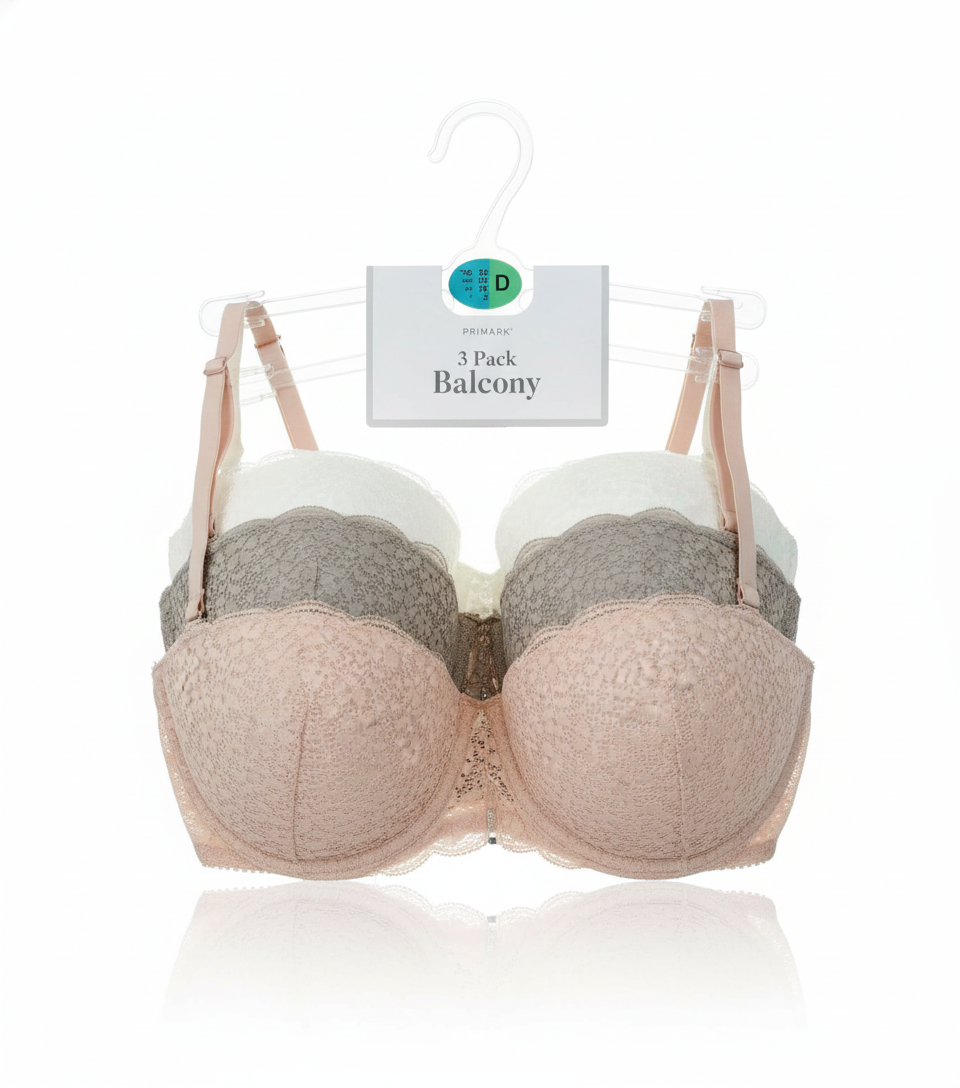 PRIMARK Bra (Brassieres) (Pack of 1 & Pack of 3) SIZE 32-D & 32DD