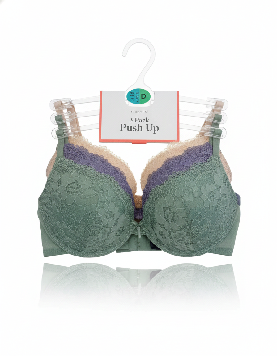 PRIMARK Bra (Brassieres) (Pack of 1 & Pack of 3) SIZE 32-D & 32DD