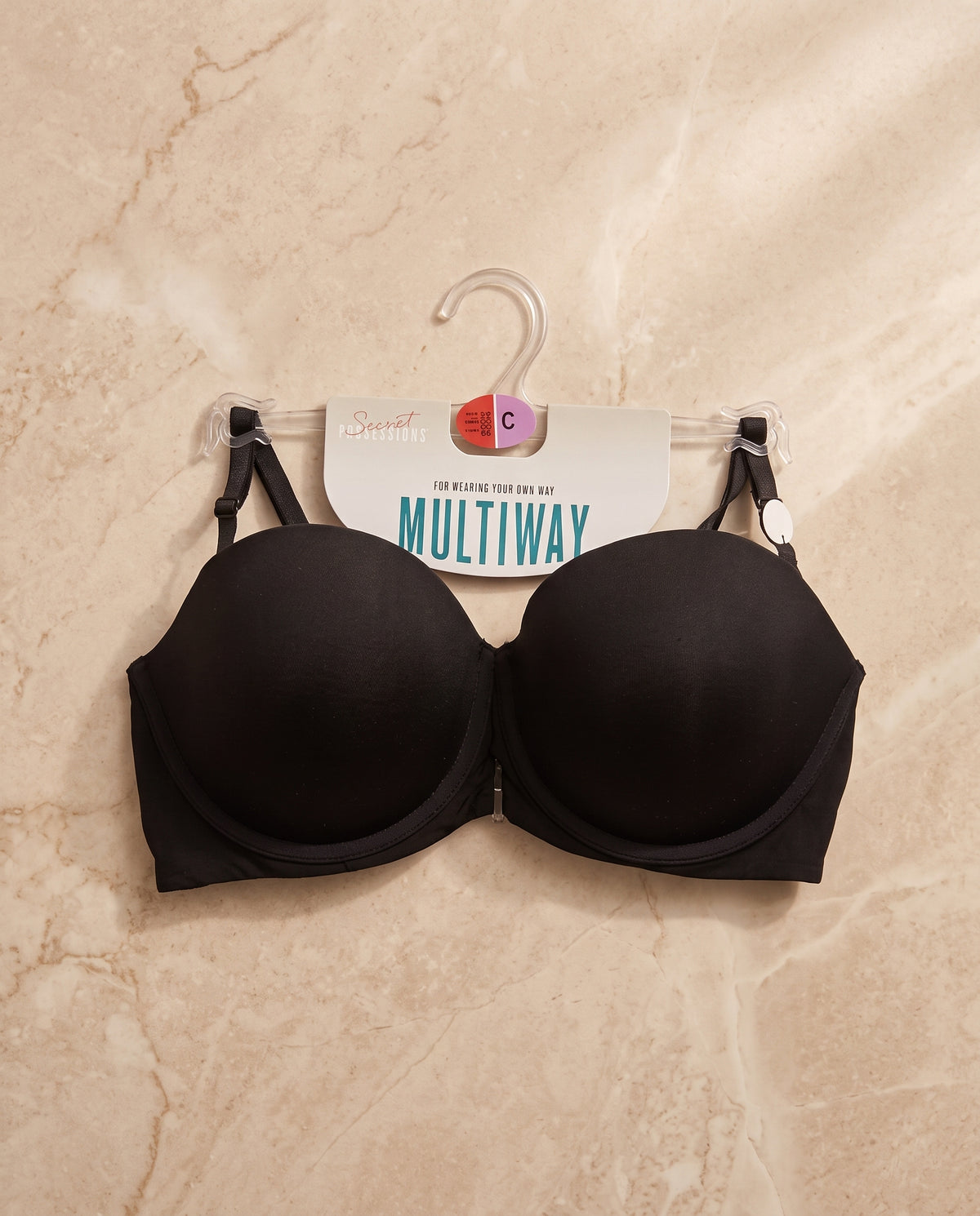 Primark by Secret Possessions Multiway Bra (Brassieres) (Pack of 1) SIZE 38-C (Black)