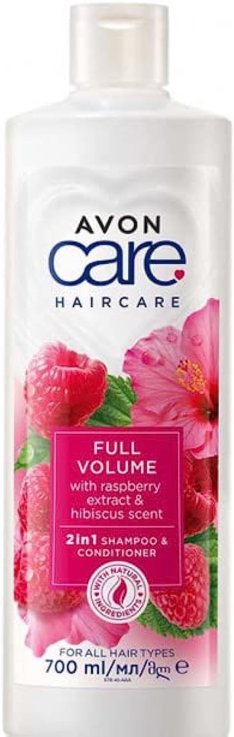 AVON Care Full Volume (Raspberry Extract & Hibiscus Scent) 2in1 Shampoo & Conditioner 700ml