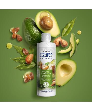 AVON Care Nourish & Smooth (Avocado Oil & Almond Oil ) 2in1 Shampoo & Conditioner 700ml