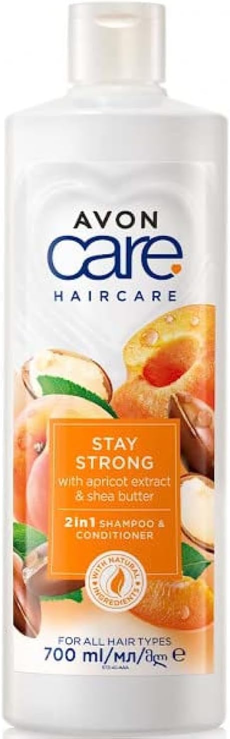 AVON Care Stay Strong (Apricot Extract & Shea Butter) 2in1 Shampoo & Conditioner 700ml