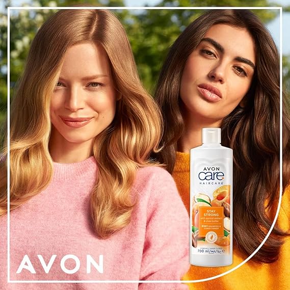 AVON Care Stay Strong (Apricot Extract & Shea Butter) 2in1 Shampoo & Conditioner 700ml