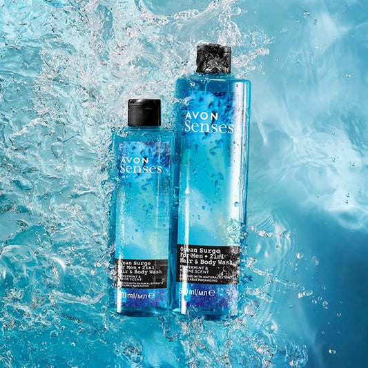 AVON Senses Ocean Surge Hair & Body Wash 250ml