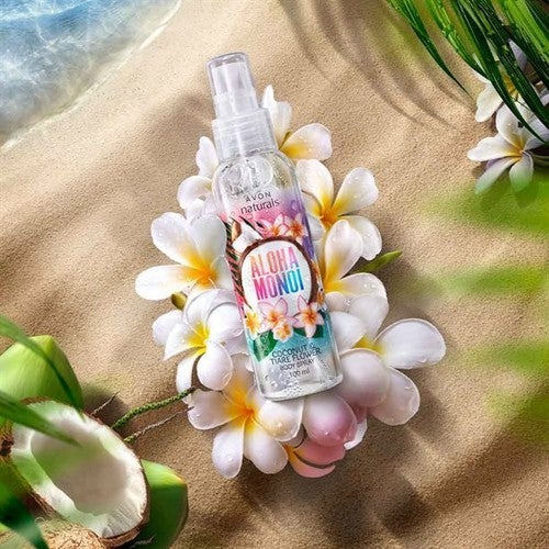 AVON Naturals Aloha Monoi Scented Spritz – Instant Freshness (Tropical Coconut Water & Tiare Flower) 100ml