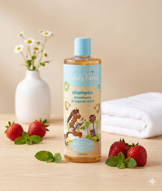CHILD'S FARM Strawberry & Mint Kids Shampoo for Sensitive Skin 500ml
