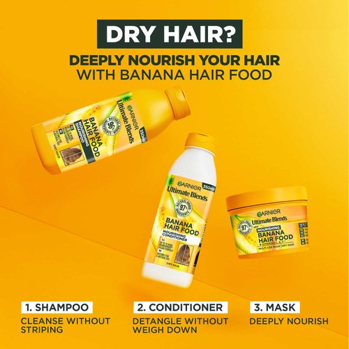 Garnier Nourishing Hair Food Banana & Coconut Conditioner for Dry Hair 350ml