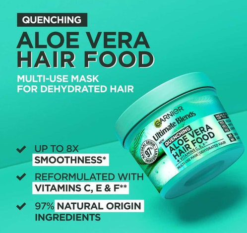 Garnier 3 in 1 Aloe Vera & Coconut Hair Food Mask (Moisturizing) 400ml