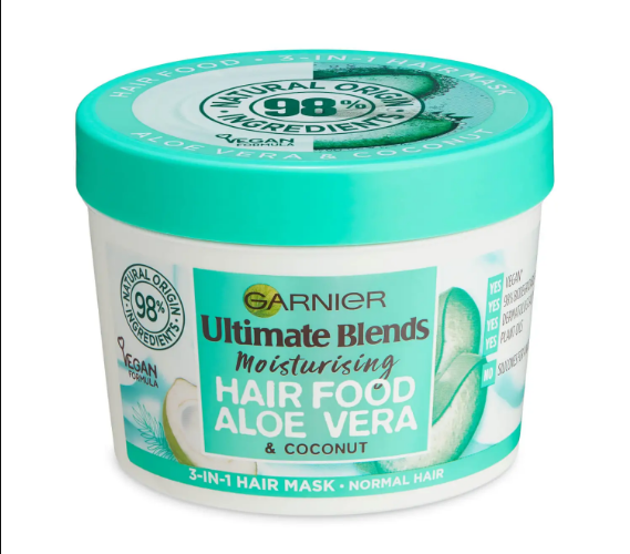 Garnier 3 in 1 Aloe Vera & Coconut Hair Food Mask (Moisturizing) 400ml