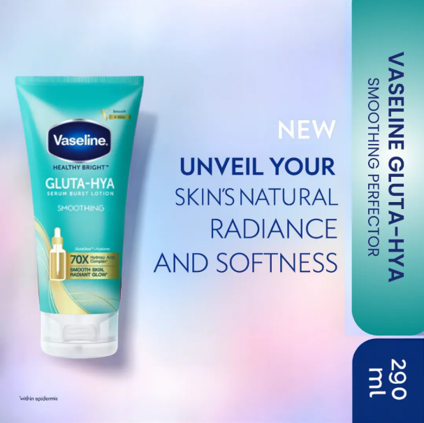 Vaseline Healthy Bright GLUTA-HYA Smoothing Perfecter Serum Burst Lotion 290ml