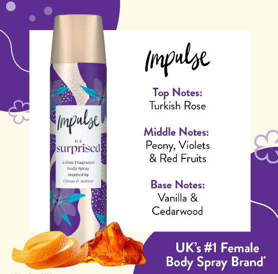 Impulse Be Surprised Body Spray 75ml
