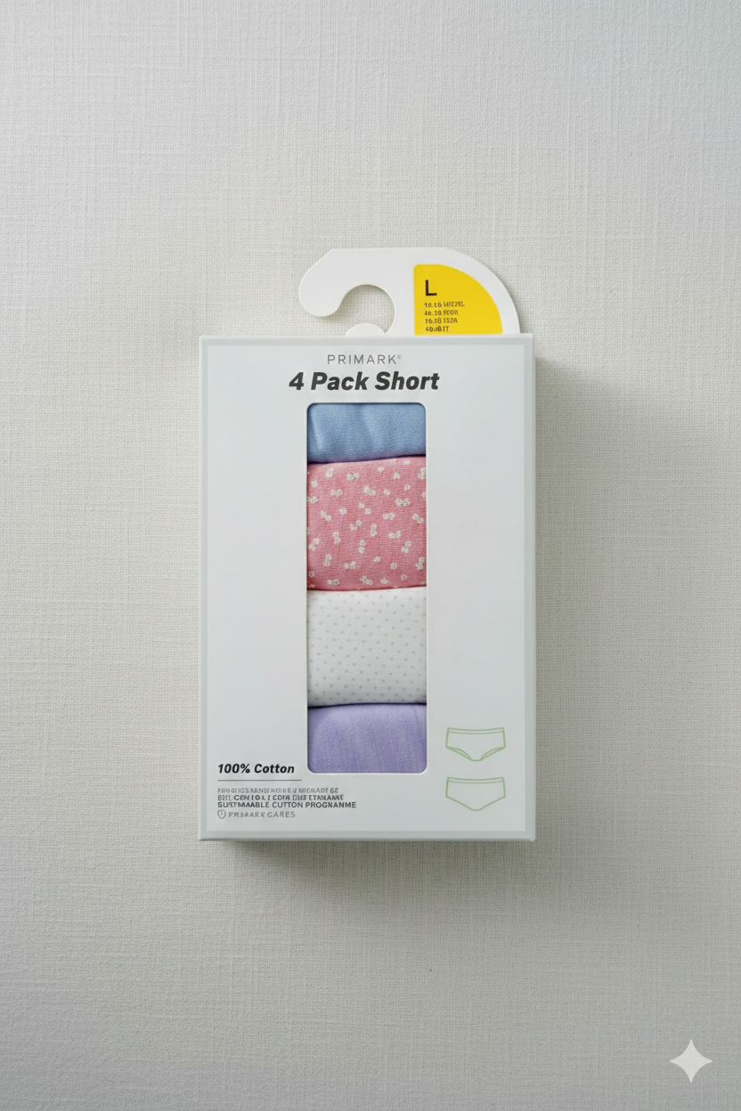 PRIMARK Bikini-Briefs-Underwear-Knickers-Pants-Panties (Cotton Rich & 100% Cotton) SIZE (Large)