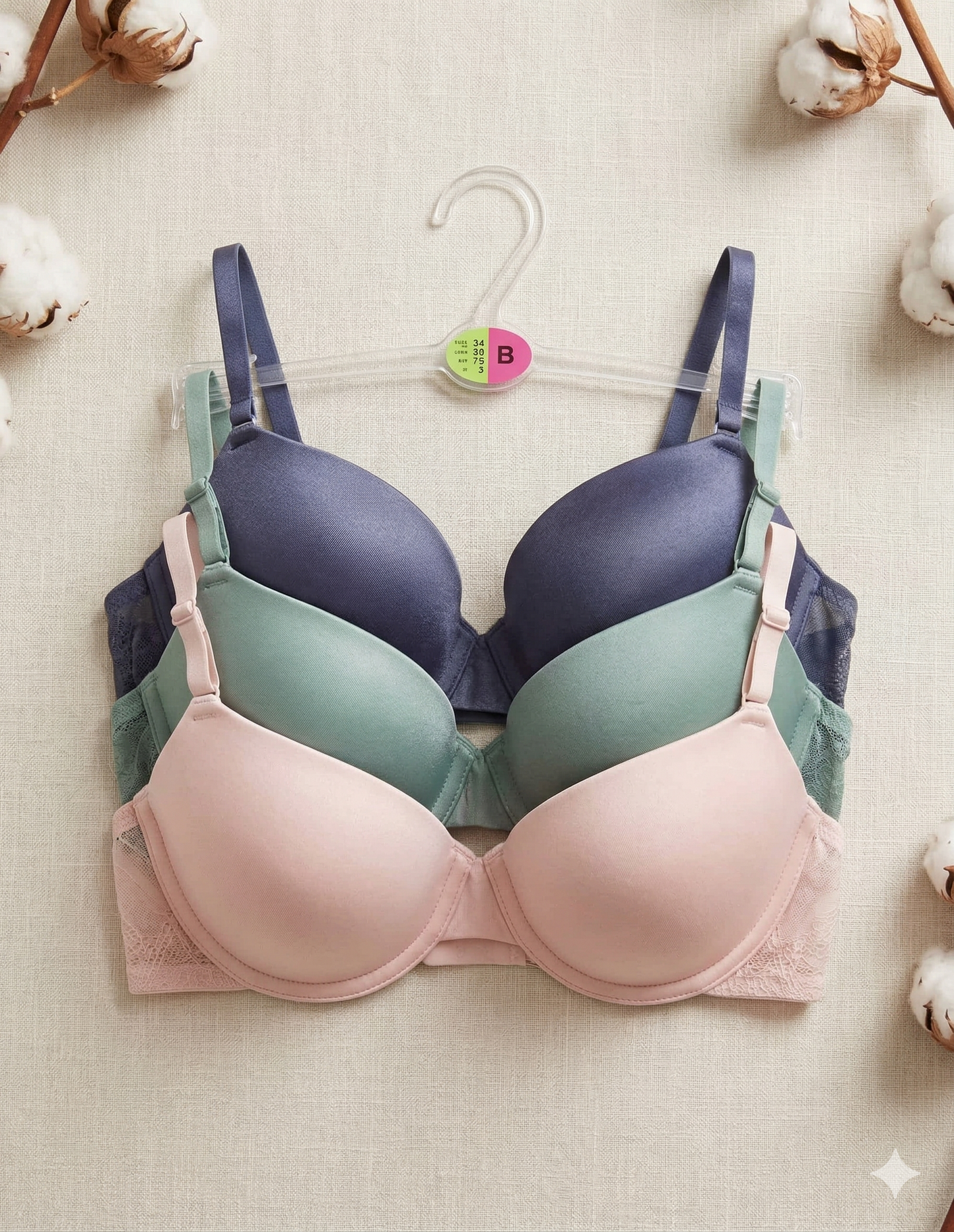 PRIMARK Bra (Brassieres) (Pack of 1, Pack of 2 and Pack of 3) SIZE 34-B