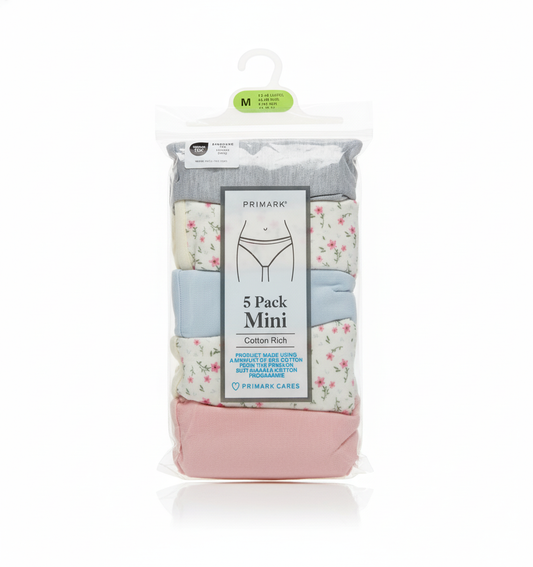 PRIMARK Bikini-Briefs-Underwear-Knickers-Pants-Panties (Cotton Rich & 100% Cotton) SIZE (Medium)