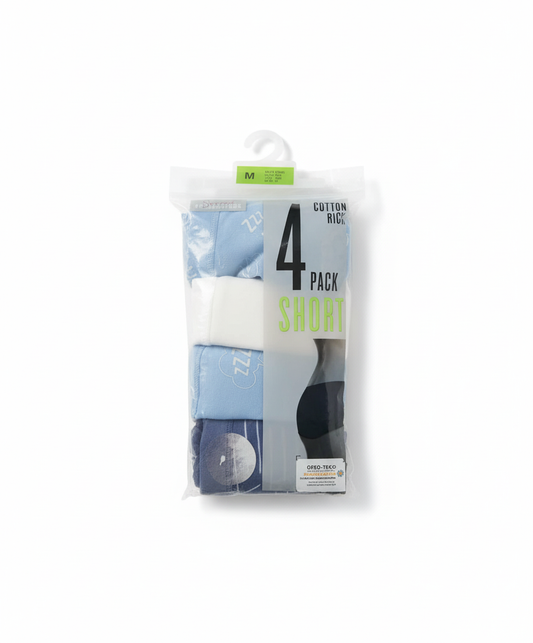 Primark 4 Pack (M) Shorts Cotton Rich (Bikinis, Briefs, Underwear, Panties, Pants) Medium
