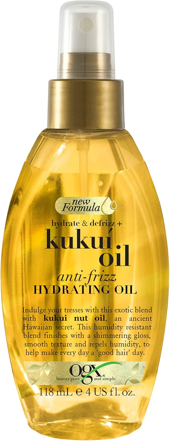 OGX Hydrate & Defrizz Kukuí Oil (Anti-Frizz & Hydrating Spray) New Formula 118ml