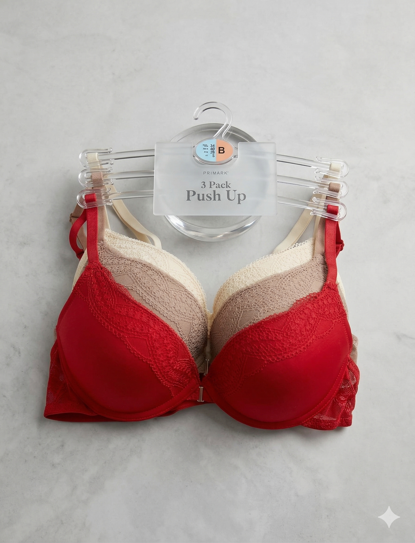 PRIMARK Bra (Brassieres) (Pack of 1, Pack of 2 and Pack of 3) SIZE 34-B
