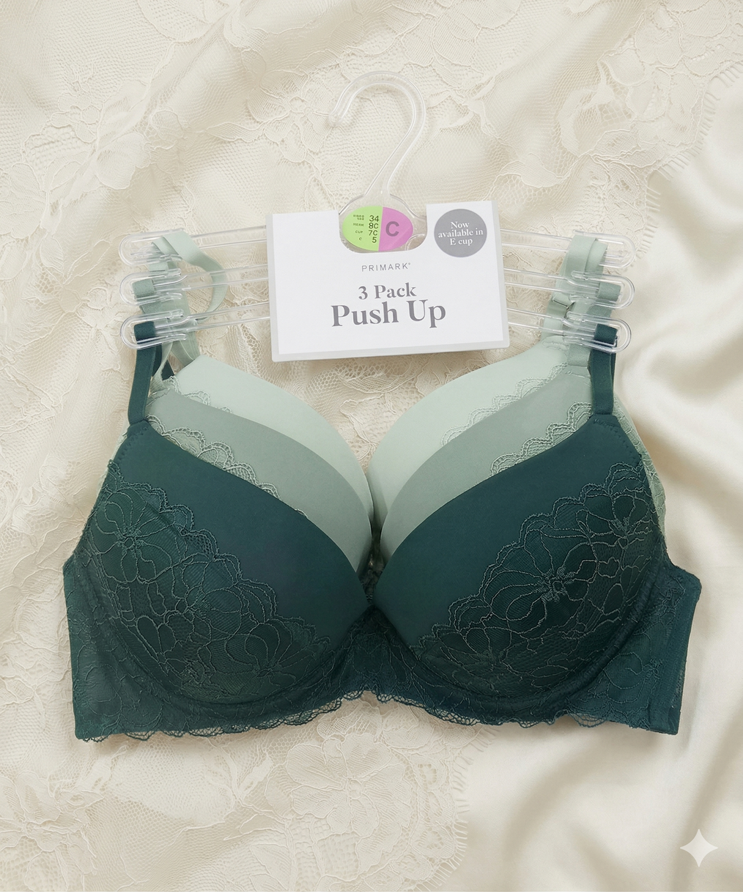 PRIMARK Bra (Brassieres) (Pack of 1 & Pack of 3) SIZE 34-C