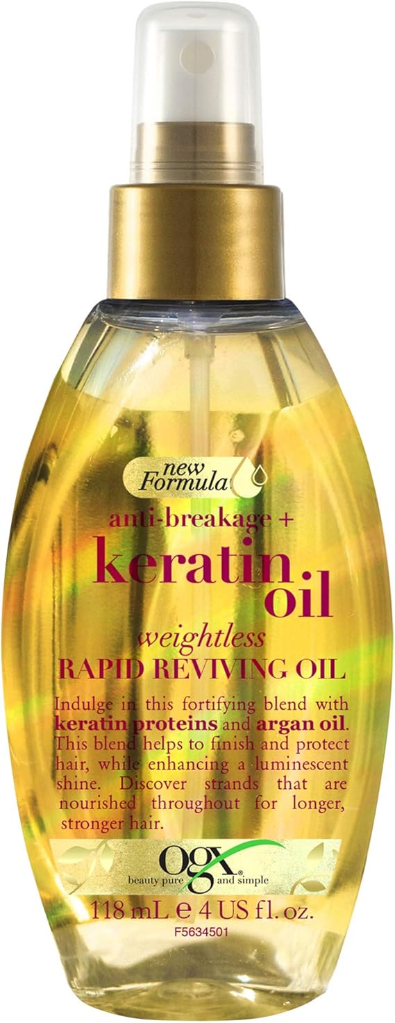 OGX Anti-Breakage Keratin Oil (Weightless Rapid Reviving Oil Spray) 118ml