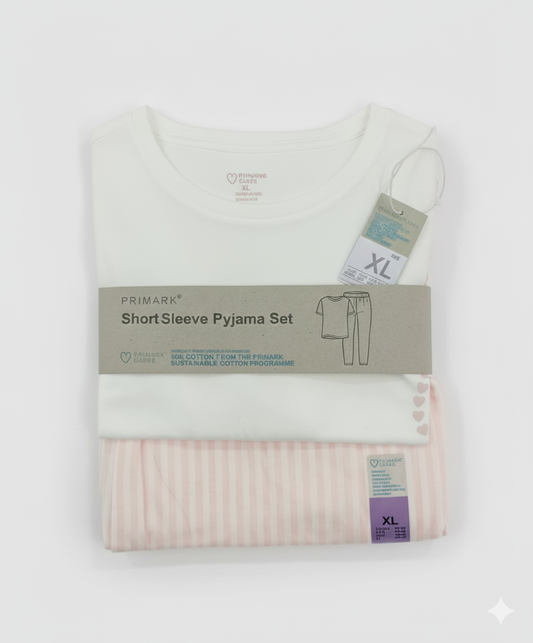 PRIMARK Short Sleeve Pyjama Sets (PJ Set) SIZE (Extra Large)