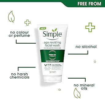 SIMPLE Regeneration Age Resisting Facial Wash 150 ml