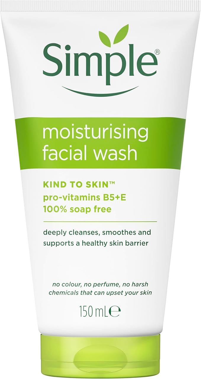 SIMPLE Kind to Skin Moisturizing Facial Wash with Pro Vitamins B-5+E 150ml