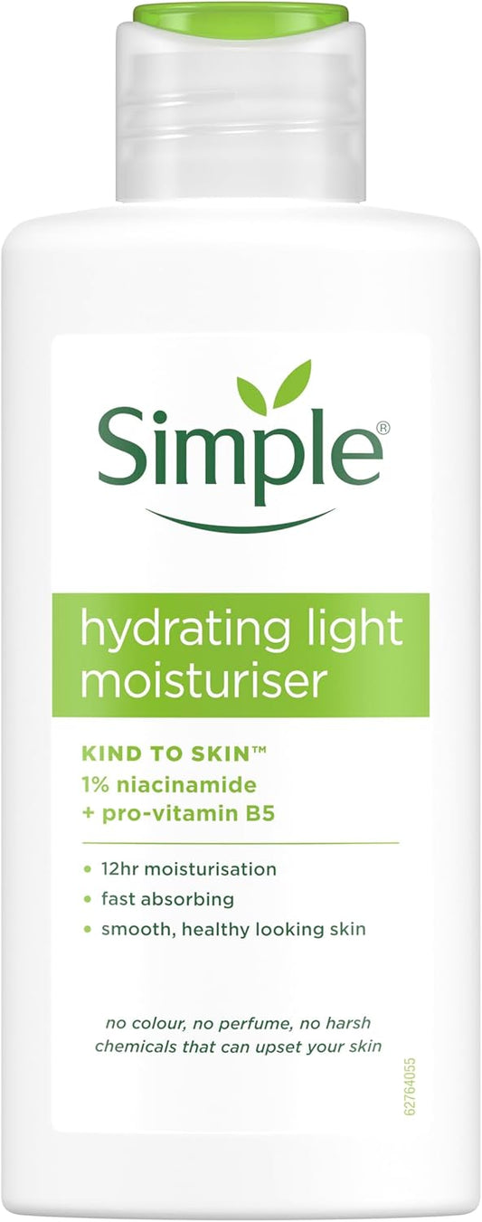 SIMPLE Kind to Skin Hydrating Light Moisture with 1% Niacinamide + Pro Vitamin B5 125ml