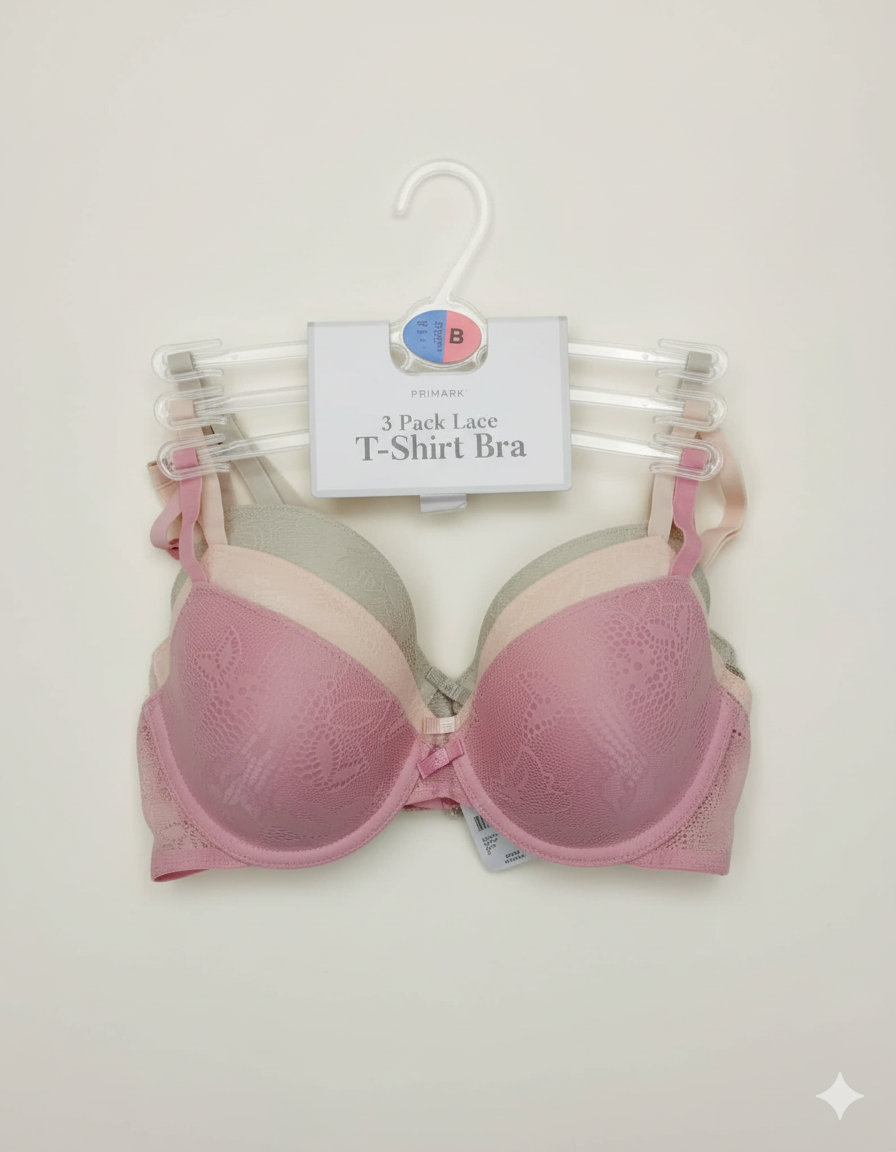 PRIMARK Bra (Brassieres) (Pack of 1 & Pack of 3) SIZE 32-B