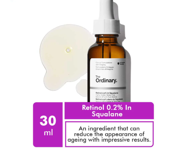 The Ordinary Retinol 0.2% in Squalane (Highly Stable Water free Solution of Pure Retinol) 30ml