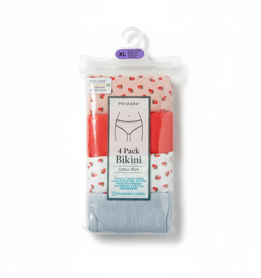 PRIMARK Bikini-Briefs-Underwear-Knickers-Pants-Panties (Cotton Rich & 100% Cotton) SIZE (Extra Large)