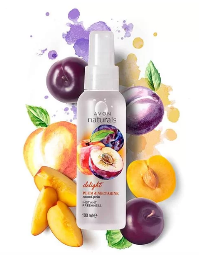AVON Naturals Scented Spritz Plum & Nectarine Body Mist 100ml