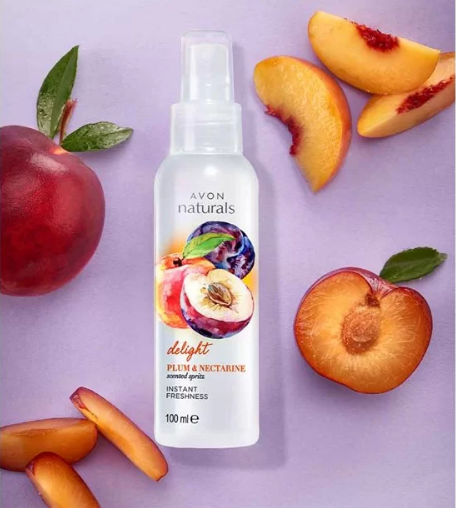 AVON Naturals Scented Spritz Plum & Nectarine Body Mist 100ml