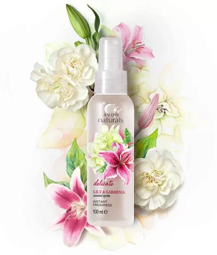 AVON Naturals Scented Spritz Fresh Lilly & Gardenia (Body Mist) 100ml